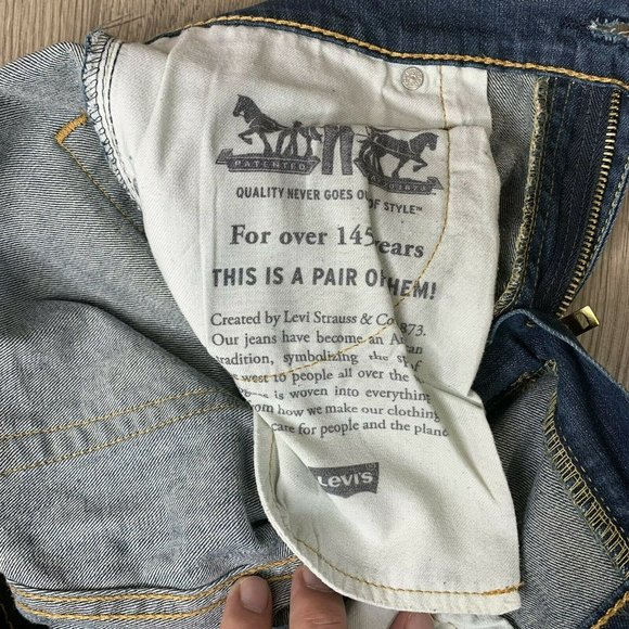 LEVI'S 527 100% COTTON  RED TAB MENS JEANS Measured size 30x32(lighter) - Picture 4 of 8